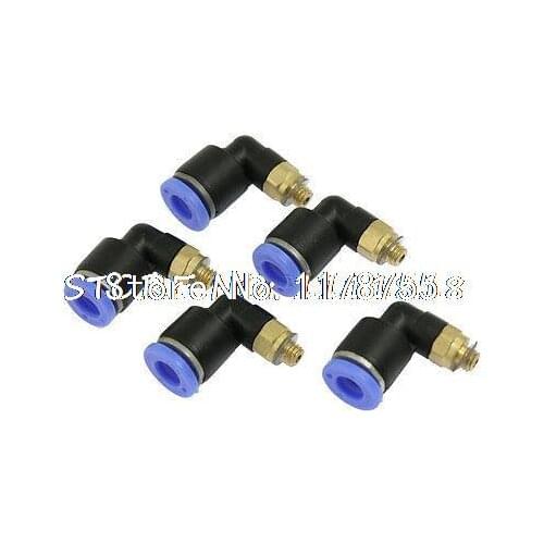 6mm Push In Connector 5mm Thread Quick Fittings 5 Pcs Jbpen