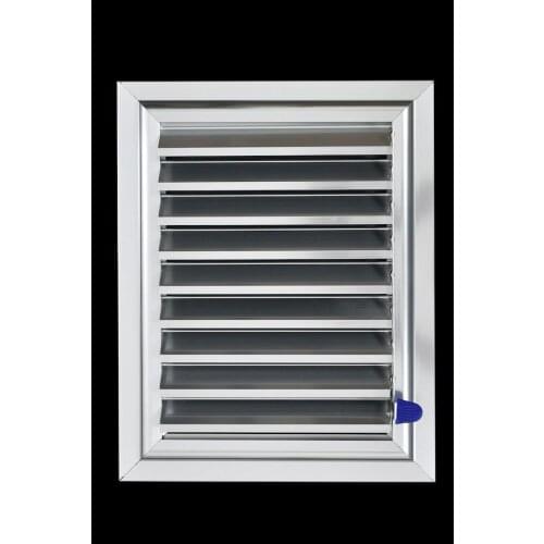 60 x 55 Aluminum Anodized Bathroom WC Blinds And Grill