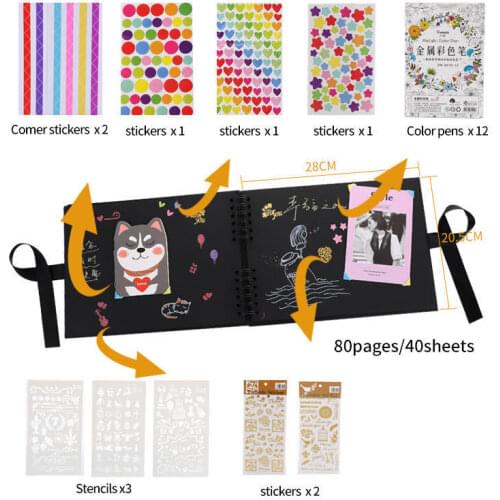 8x12 inch diy album sticky growth souvenir album gift box set photo album wedding photo album ALBUM