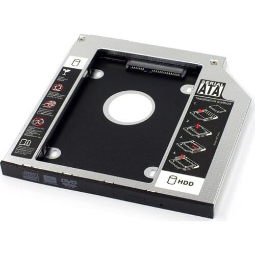 9.5MM 2nd HDD SSD Hard Disk Drive Caddy Adapter for Dell Inspiron 15R 5521 5537 swap UJ8C2