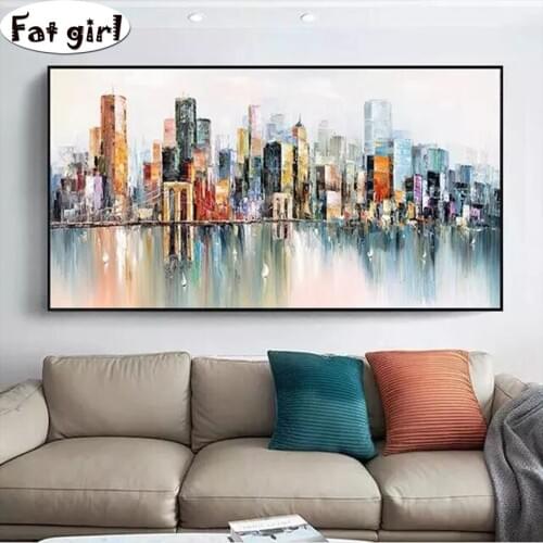 Diamond painting Desire City Embroidery Art Cross Stitch 5D DIY full Mosaic Decor Rhinestones painting