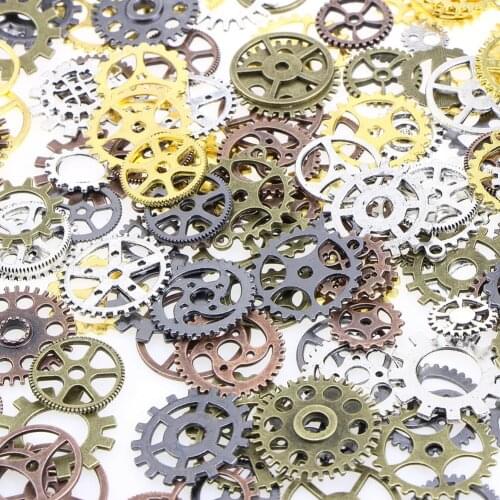 DIY Home Decoration Small Decoration Small Pendant Steampunk Retro Gear Gear Mixed Alloy Old Parts Wheel