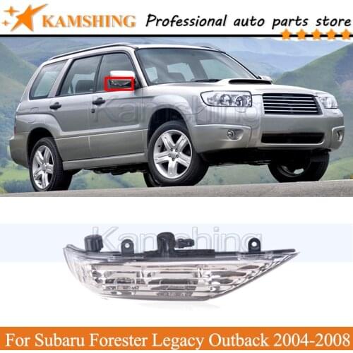 Kamshing Outer Rearview Side Mirror Turn Signal Lamp light For Subaru Forester Legacy Outback 2004-2008 Blinker Lamp