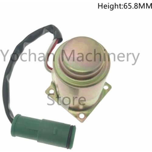 Solenoid Valve Coil 086-1879 0861879 For Caterpillar CATExcavator Hydraulic Pump Valve Fit E200B EL200B H:65.8MM