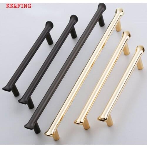 KK&FING European Simple Rose Gold Cabinet Handles Kitchen Cupboard Wardrobe Door Pulls Drawer Knobs Furniture Handle Hardware