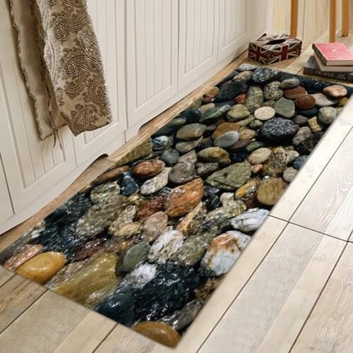 Modern Home Welcome Rugs Bedroom Living Room Floor Mats Indoor Door Mat 3D Carpet Stone Pattern Bathroom Rug Entrance Doormat