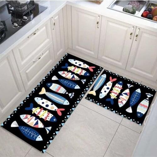 Kitchen Mat Household Simple Bathroom Door Mat Thickening Home Blanket Kitchen Carpet Can Be Customized