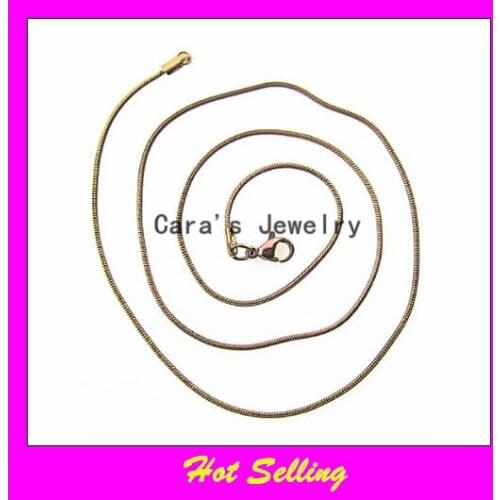 Hot selling 316lL stainless steel coffee floating locket sanke chains and locket pendant chain 50cm