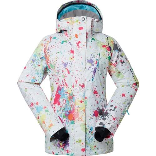 GSOU SNOW New Lady Ski Suit Windproof Waterproof Single Double Board Ski Jacket Breathable Warm Cotton Clothes For Women
