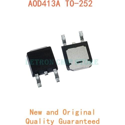 10pcs AOD413A TO-252 D413A TO252 MOSFET P-CH 40V 12A original and new IC
