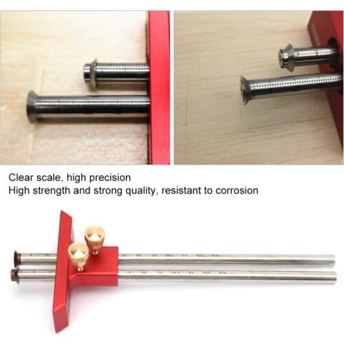 Stainless Steel Woodworking Double Head Scriber Ruler Marking Gauge Wood Scribe Tool Carpentry Wood Marking ToolWood Scribe Tool