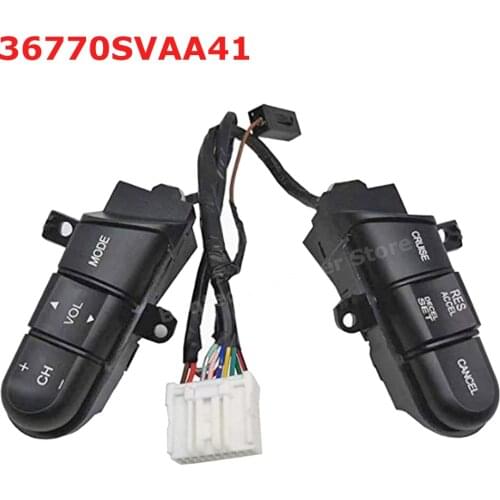Car Steering Wheel Audio Control Switch/Button 36770SVAA41 Fit for Honda Civic 2006 2007 2008 2009 2010 2011