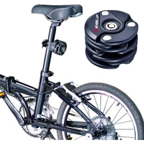 WHEEL UP Anti-Theft Bike Lock Foldable Cycle Hamburger Security Steel Folding Chain Lock Road mtb Cycling Bicycle Accessories