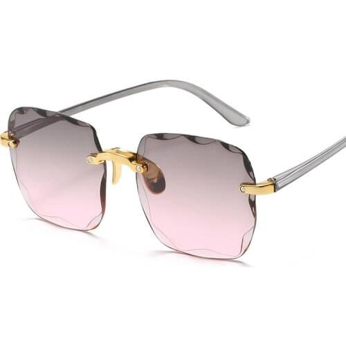 Lunette Sunglasses For Women Fashion Square Frame Glasses Oversize Eyeglasses Luxury Brand Designer Sun Glasses Female