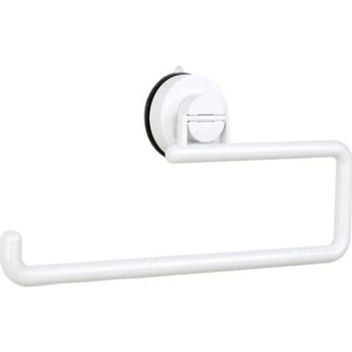 Paper towel rack vacuum suction cup free punching kitchen accessories bathroom towel rack storage rack paste Daily Supplies