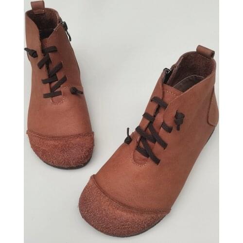 Women Shoes Ankle Boots Black Ladies Ankle Boots 100% Genuine Leather Womens Autumn Boots Chelsea Female Shoes