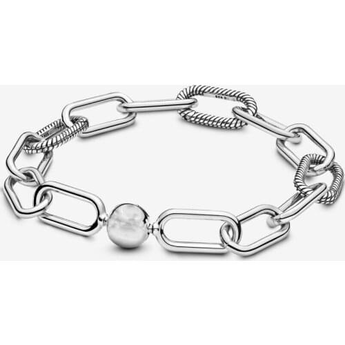 New 925 Sterling Silver Me Link Bracelet Fit Petite My Love Micro Dangle Charm For Women Jewelry Bracelet Christmas Birthday Gif