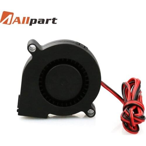 1pcs Mini Cooling Fan 3D Printer Parts 5015 Radial Turbo Blower Fan DC 12V Cooling Fan For 3D Printer Cooling Heatsinks