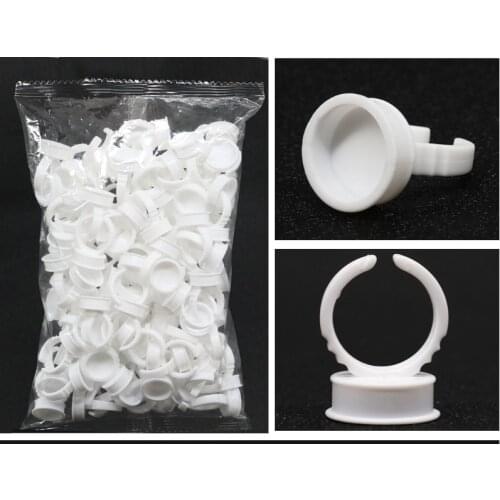 100Pcs Disposable Caps Microblading Ring Tattoo Ink Cup For Tattoo Needle Supplies Accessory Makeup Tattoo Tools