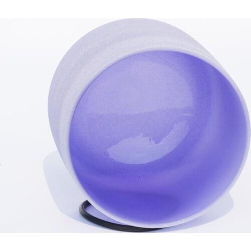 12 Inch Note B Crown Chakra Light Purple Chakra Quartz Crystal Singing Bowl Meditation Healing