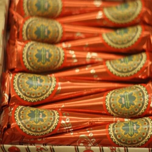 12Pcs/Kit Henna Tattoo Red Color Indian Natural Plants Pigment Finger DIY Drawing Temporary Body Paint Cone Cream