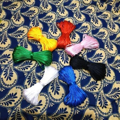 20M/Lot Satin Cords 2.5mm DIY String Nylon Rope Accessary&Findings Baby Silicone Teething Bead Necklace Jewelry Cord