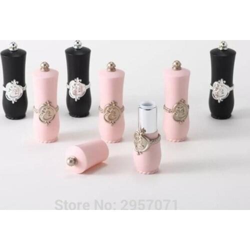Luxury Empty Lipstick Tube Pink Black Make up Lips Cosmetic Containers Packaging Mini DIY Lipstick Bottles for Girls 20pcs/lot