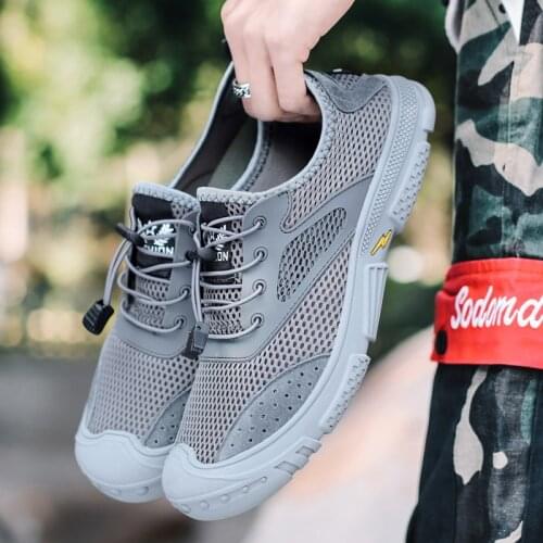 2021 summer mens hiking shoes casual fashion daily cross-country outdoor breathable mesh mens sneakers