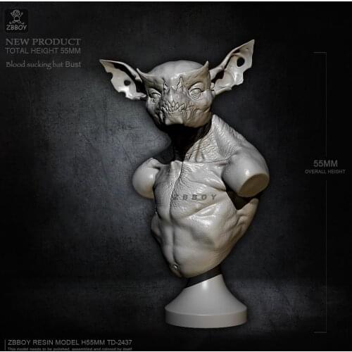 55MM Resin bust figure kits self-assembled TD-2437