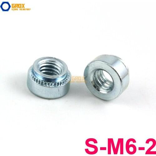 60 Pieces S-M6-2 Steel Self Clinching Nut Galvanized