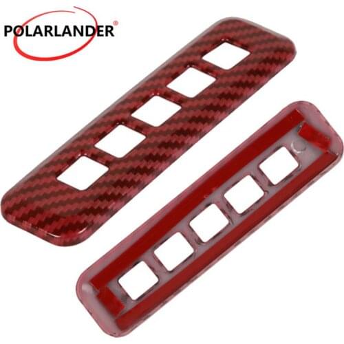 Car Accessories 1PC ABS Easy to Install Carbon Fiber Grain Door Lock Password Button Cover For 2014 2015 2016 2017 F/ord F150