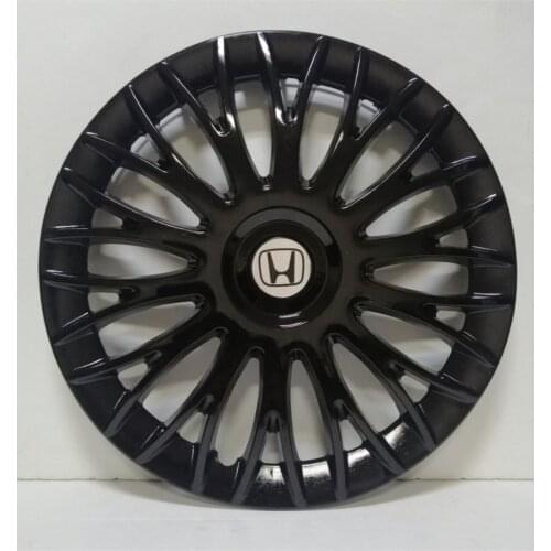 Honda Wheel Cover 14 inch slate Piano Black 4 Piece Kit Bundle Emblem çatal018
