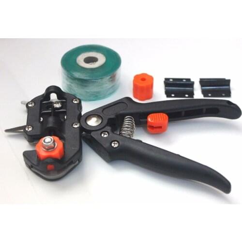 Black Color Simple Package +3Blades +1Tape Fruit Bonsai Tree Grafting Tools Secateurs Scissors Vaccination Knife Cutting Pruner