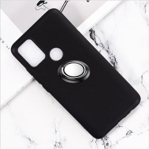 For UMIDIGI F2 Case Cover Finger Ring Slim Skin Coque For UMIDIGI Power 3 Case Metal Car Magnetic Holder Cover