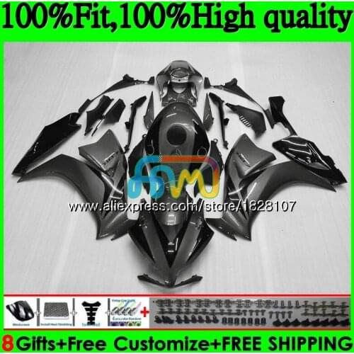 Injection For HONDA CBR1000RR 12 13 14 15 16 144BS.89 black silvery CBR 1000RR 1000 CBR1000 RR 2012 2013 2014 2015 2016 Fairings