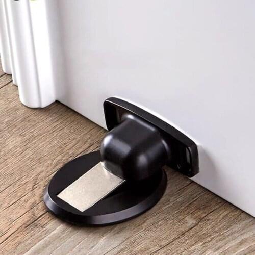 Magnetic Door Holder Stopper Invisible Doorstop Wall Floor Mount Safety Catch Stainless Steel Door Suction Bedroom Supplies