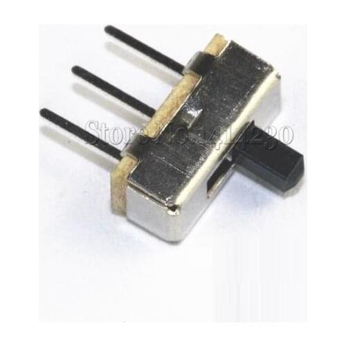 20Pcs Interruptor on-off mini Slide Switch SS12D00 SS12D00G3 3pin 1P2T 2 Position High quality toggle switch Handle length:3MM