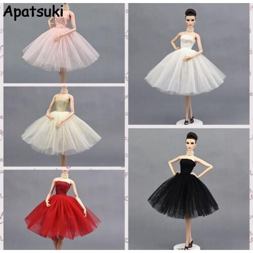 5pcs/lot Fashion Ballet Dress For Barbie Doll Clothes Party Dresses Vestido Clothes For Barbie Dolls 1/6 BJD Doll Accessories