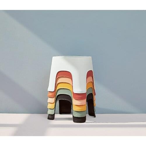Small Bench Anti-Skid Coffee Table Plastic Simple Stool Adult Thickening ChildrenS Stool For Shoes Short Stool
