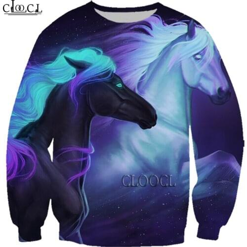 HX Newest Popular Animal Horse 3D Printed Fashion Hoodie Men Hooded Sweatshirt Unisex Zip Pullover Casual Jacket Drop Shipping