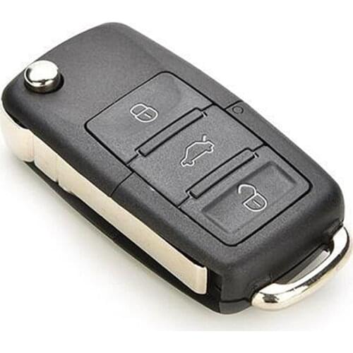Folding New Car Key shell remote Control Flip key Cover Holder Fits With Logo black Key shell