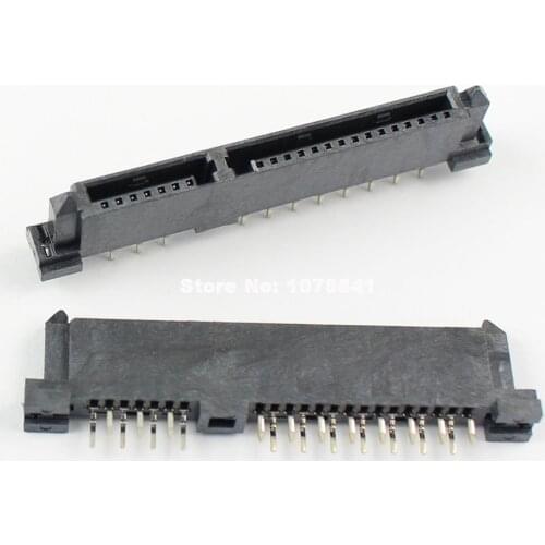 1pcs SATA 7+15 Pin 22 Pin Female Hard Drive HDD Connector Adapter Type 1.6