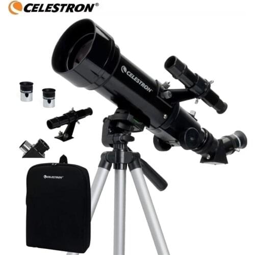 Celestron 70400 Travel Scope Portable Refractor Telescope FullyCoated Glass Optics - Ideal Telescope for Beginners