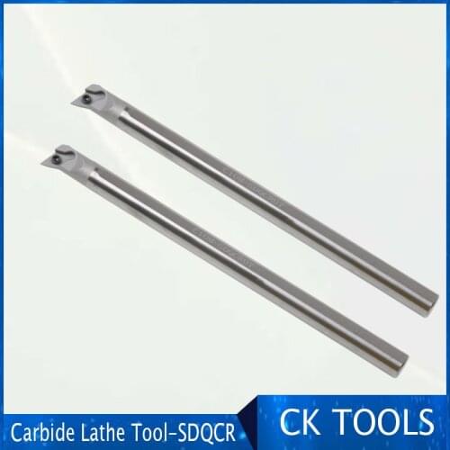 CNC working diameter 8mm-47mm DCMT07 solid carbide SDQCR full srew 55 degree internal tool CNC lathe turning bar
