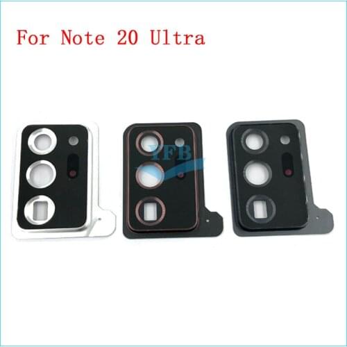 50PCS For Samsung Galaxy Note 20 Ultra Rear Camera Lens Glass Cover Frame Ring Holder Braket Assembly