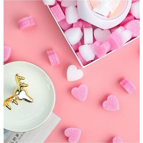 Pink Mini Heart Love Beads Gift Box Decoration Packing Wedding Flower Gift Box Filler for DIY Party Supplies Baby Shower