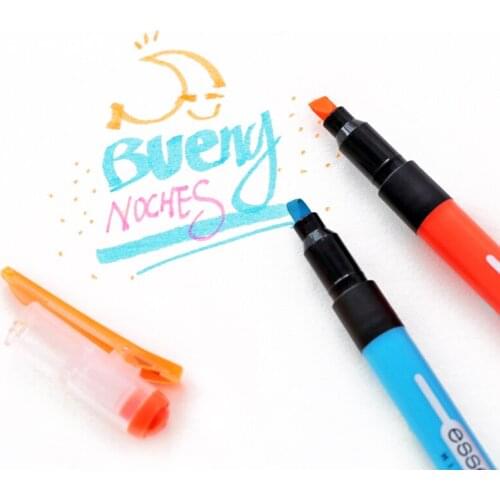 Monami Essenti Soft Color Pastel Highlighter Pen Fluorescent Marker Liner for Drawing Paint Lettering School Art Supplies F551