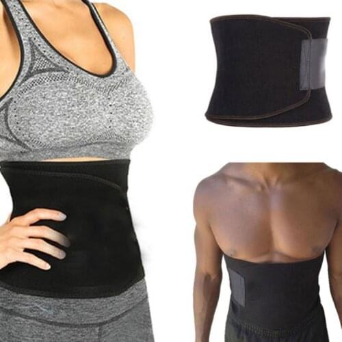 Adjustable Waist Trimmer Exercise Sweat Belt Fat Burner Shaper Slimming Lose Weight Body Burn Cellulite for Men Women