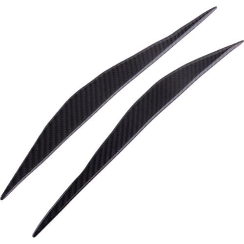 Carbon Fiber Texture Headlight Eyebrow Eyelids Trim Cover Sticker fit for BMW 3 Series F30