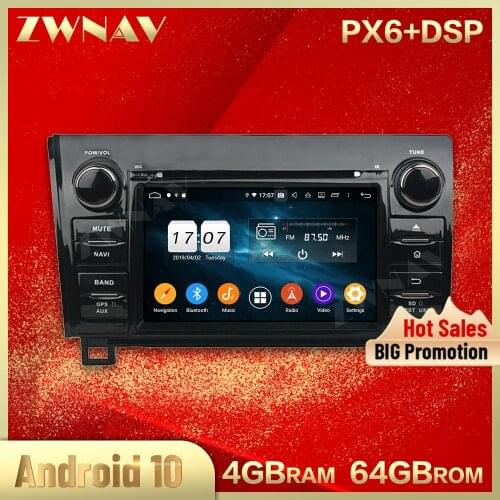 2 din Android 10.0 screen Car Multimedia player For Toyota Sequoia Tundra 2010-2012 video stereo GPS navi head unit auto stereo